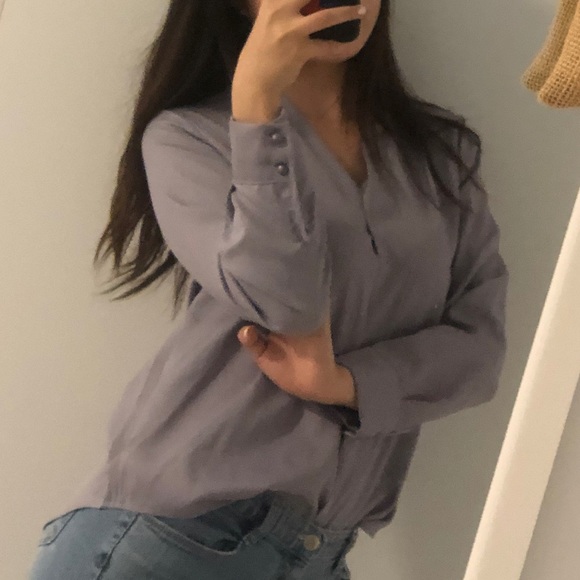 Purple formal blouse ❤️ - Picture 3 of 3